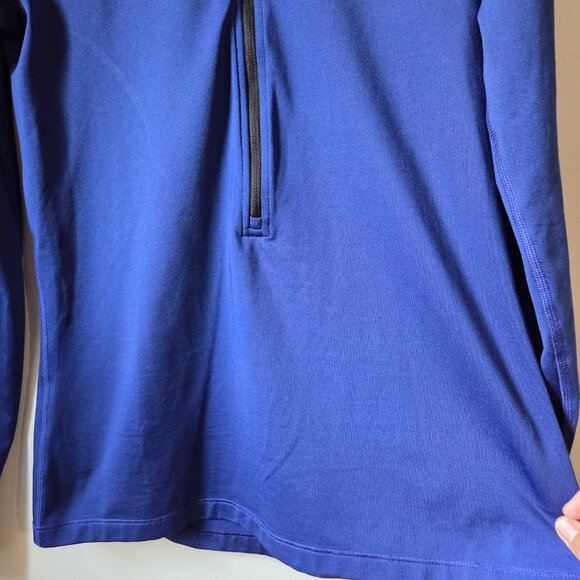 EUC NIKE PRO DRI FIT BLUE HALF ZIP MOCK NECK LONGSLEEVES LIGHT SWEATER SIZE L - Picture 6 of 16